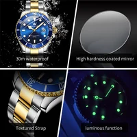 OLEVS 5885 homme montre marque originale étanche montre à Quartz bracelet en acier inoxydable automatique Date hommes cadeaux montres pour homme 5