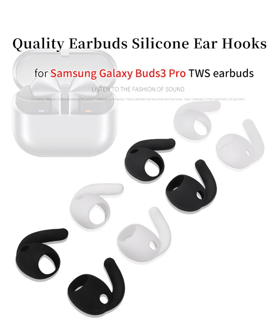 SamSung Galaxy Buds3 Pro True Wireless Buds 3 Pro TWS Silicone Ear Tips Sleeves 6Pcs
