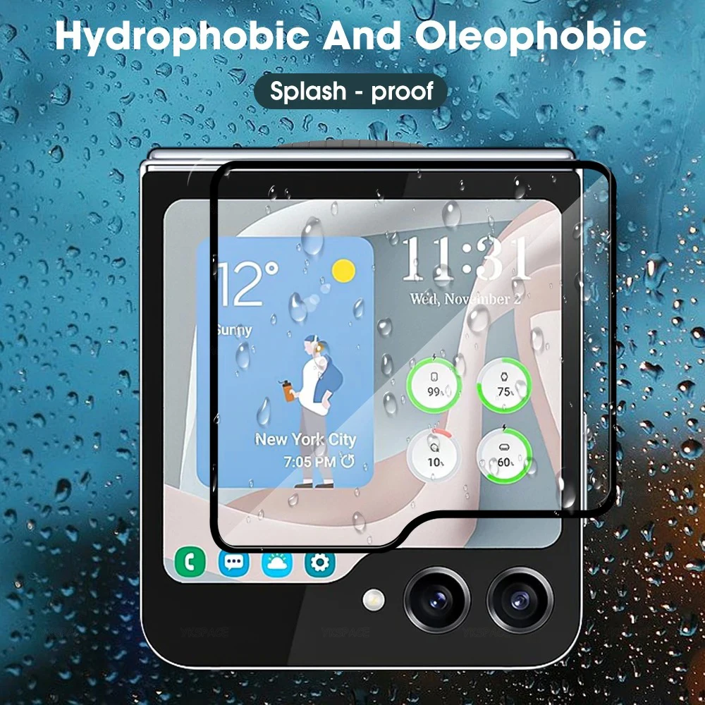 Anti-Spy Back Camera Lens Film & External Tempered Glass Screen Protector
