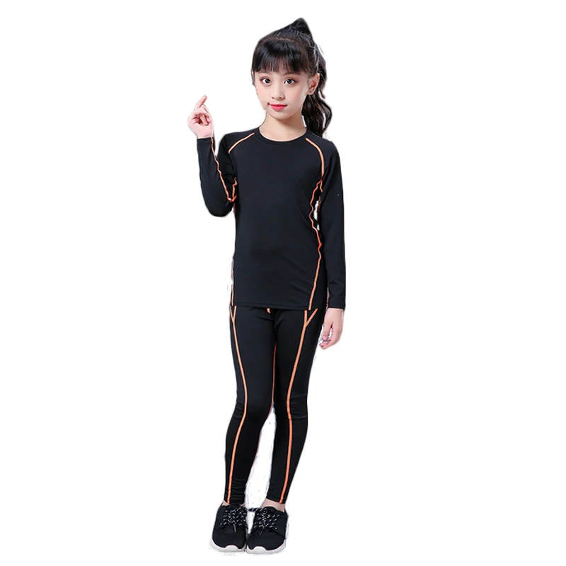 Winter Children's Sports Thermal Underwear Girls Set Quick Dry Long Johns Kids Warm Thermo Underwear Compression Sportswear