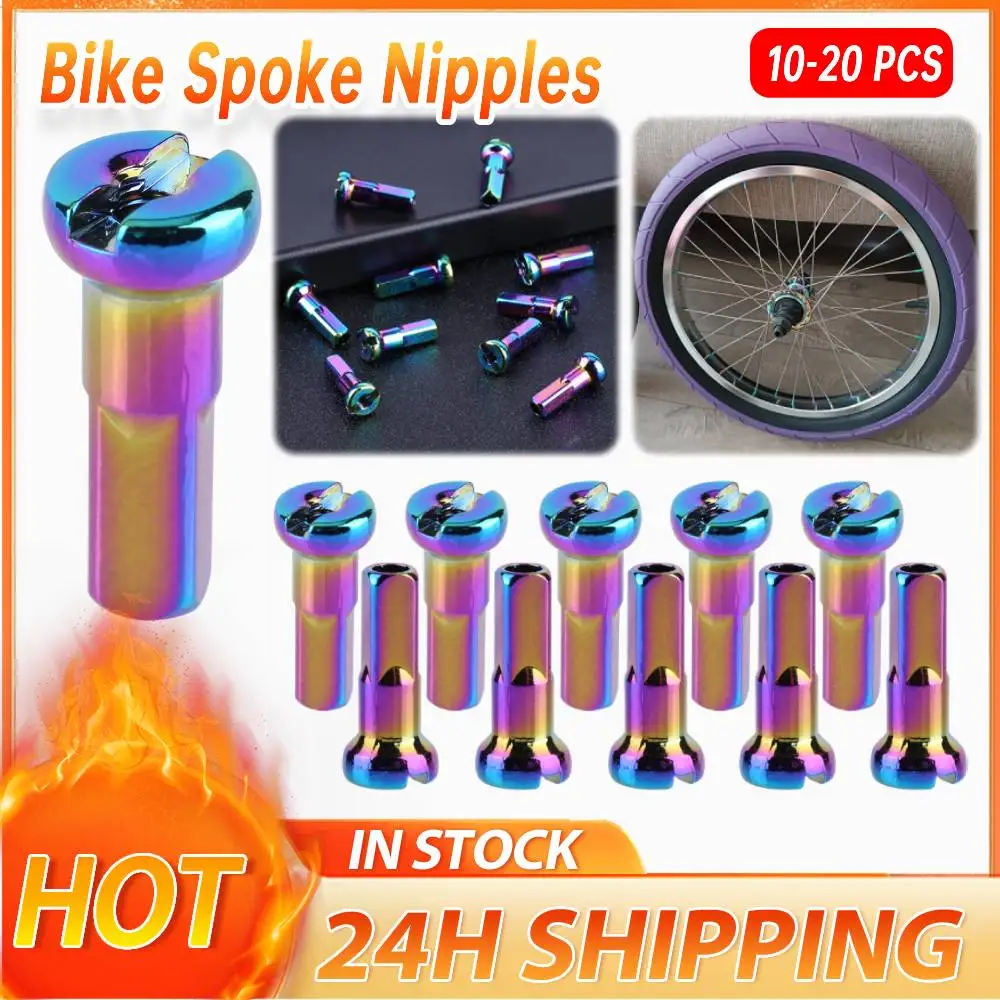2-10Pcs Colorful Bike Spokes Nipples Aluminum Alloy 14G Spoke Caps Bicycle Spoke Nipples End Tips for Cycling Parts Accessories
