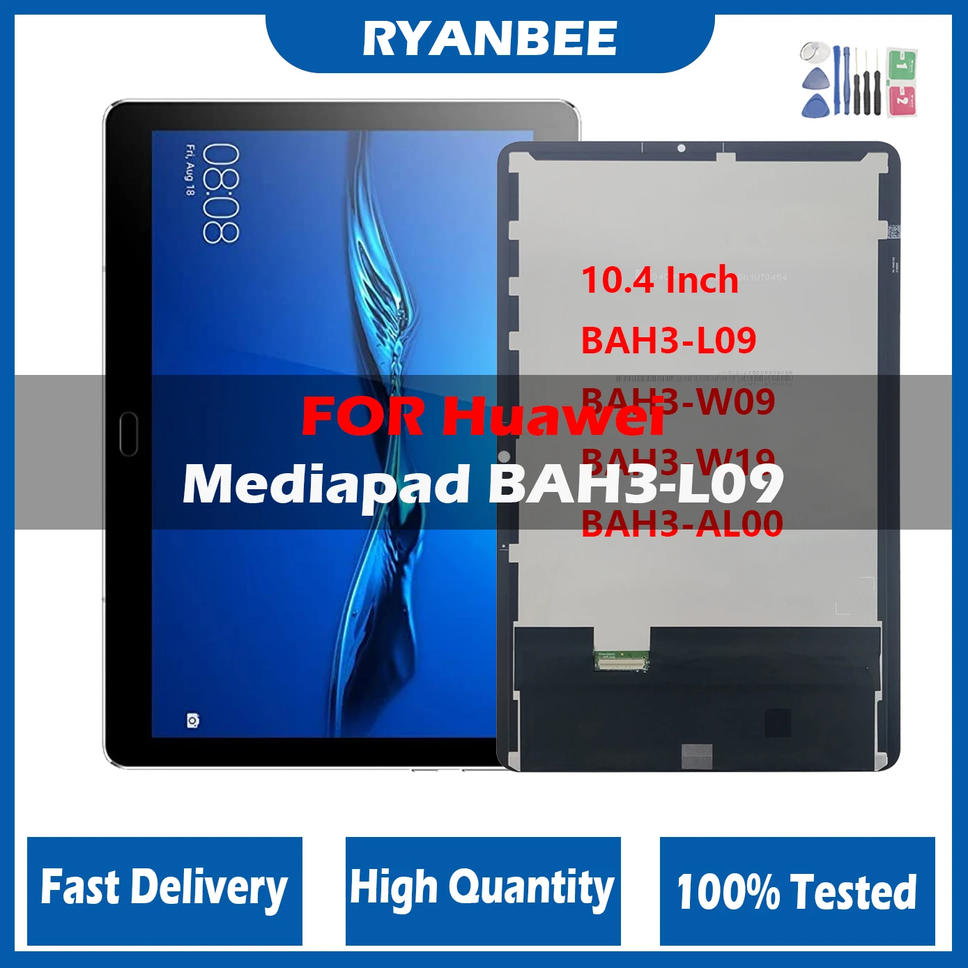 

Оригинальный ЖК-дисплей для HUAWEI MatePad bah3-L09 bah3-w09 bah3-w19 bah3-AL00 bah3-w59 ЖК-дисплей сенсорный экран дигитайзер панель в сборе