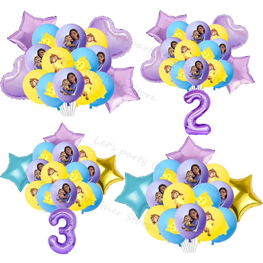 

Disney Wish Princess Birthday Party Supplies Foil Latex Ballon Sets Party Decoration 18inch 12inch Globos Festivel Wedding Gifts