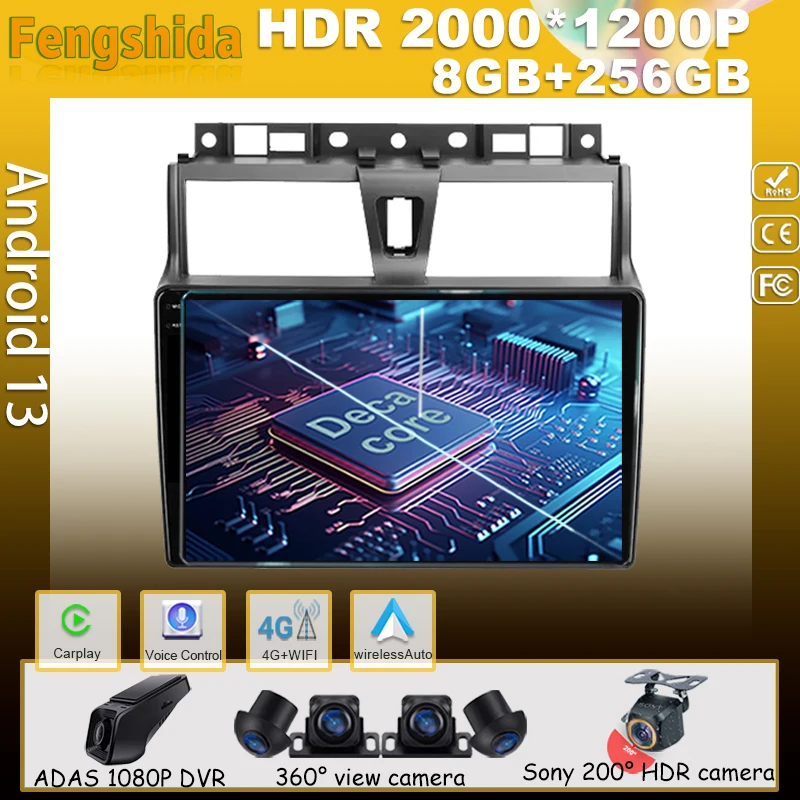 

CarPlay Android 13 для Geely Emgrand EC7 1 2016 - 2018 плеер головное устройство автомобильное радио экран стерео GPS видеонаблюдение Авто ЦП