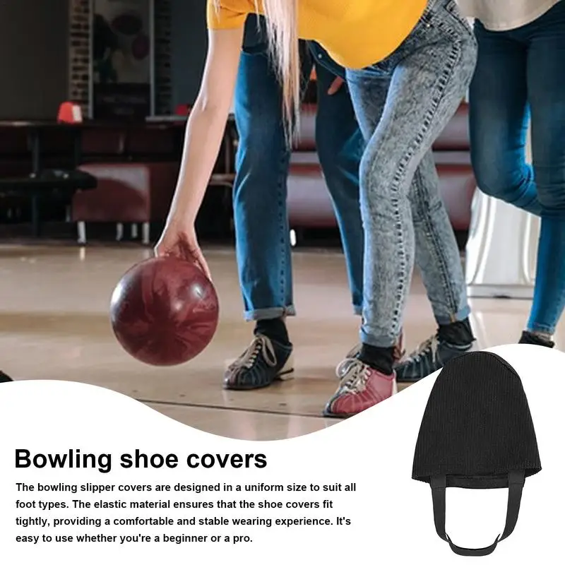 Bowling Shoe Slider Cover Smooth Sliding Bowling Ball Shoes Pad Average Size Slider Indoor Shoe Sock