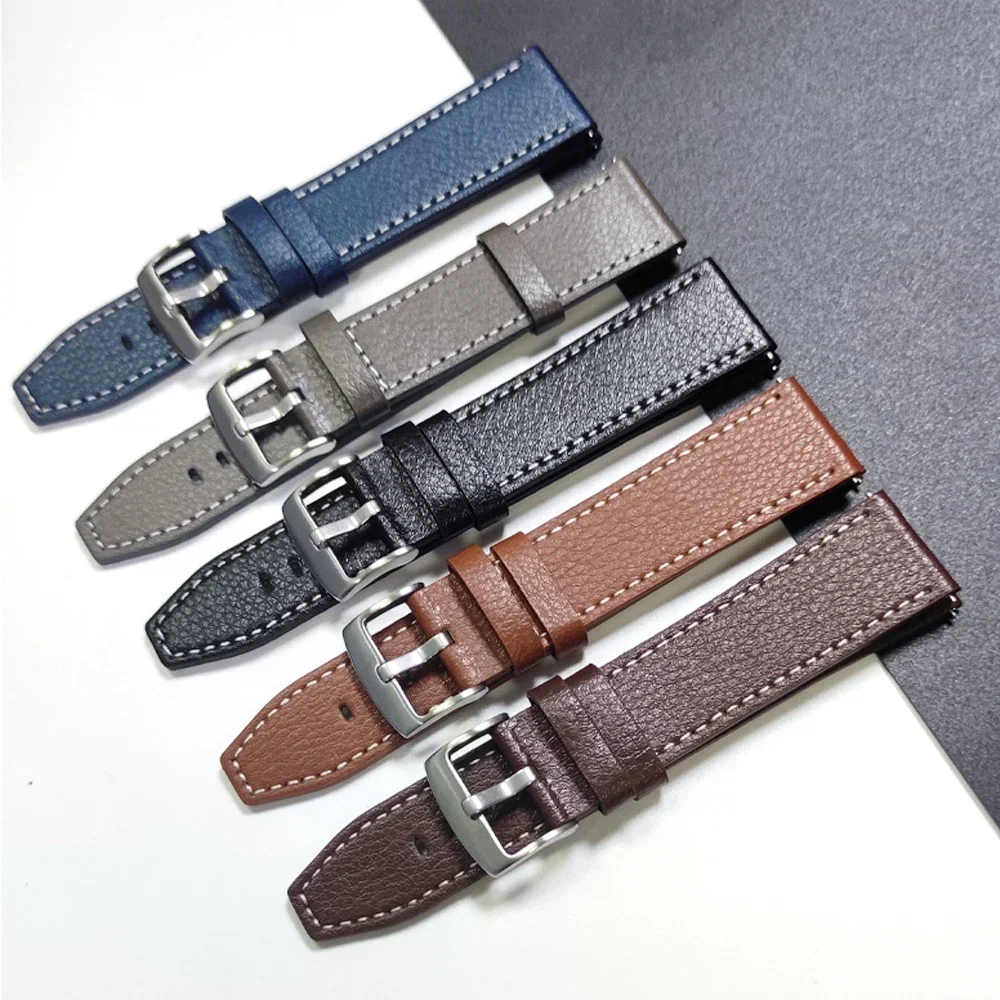 22 mm Lederarmband für Xiaomi Watch Color 2/S4 S3 S2 S1/Mi Watch 2 Pro Band Redmi Watch 5 Lite/Active Armband Armband ersetzen – Detail 2