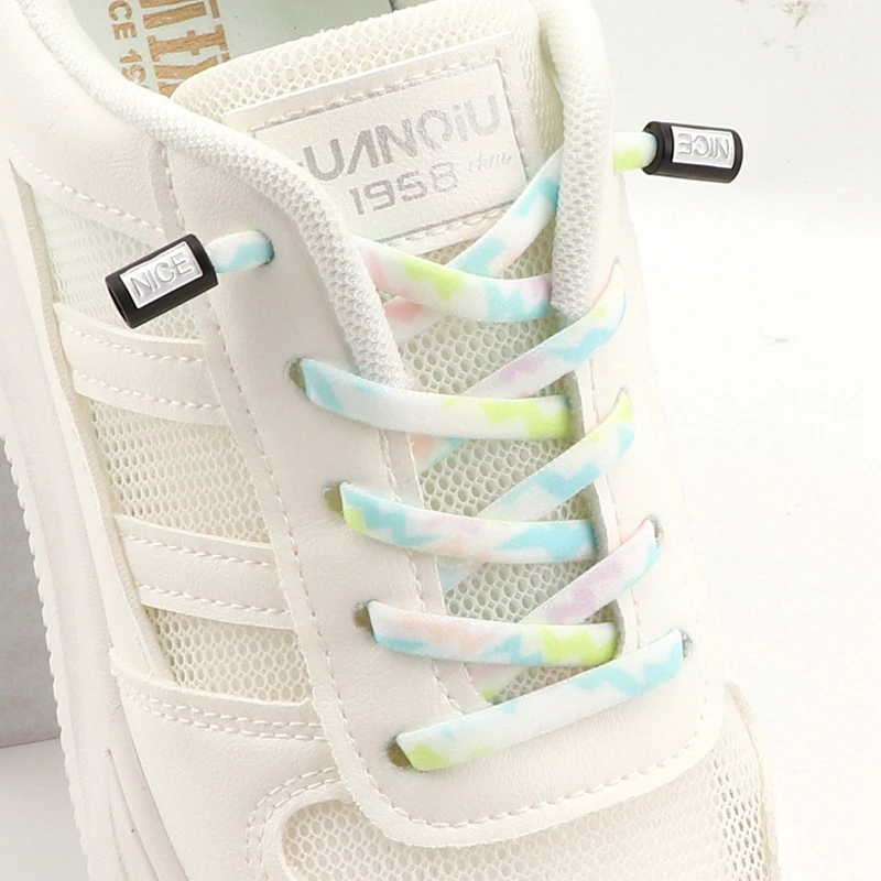 

21 Colors No Tie Shoe Laces Metal Lock Round Shoelaces For Sneakers Convenient Lazy Shoes Lace The Choice Of Sports Enthusiasts
