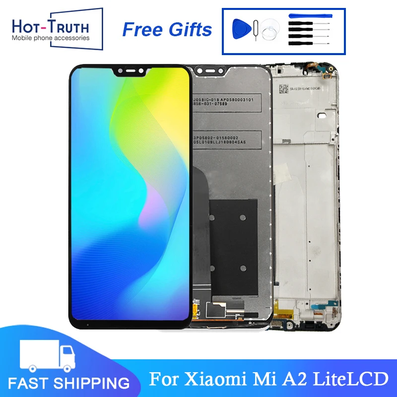 

5.84" LCD For Xiaomi Mi A2 Lite / Redmi 6 Pro Display Touch Screen Digitizer Assembly Replacement For M1805D1SG