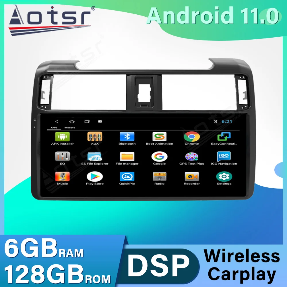 

Android 11 12.3 inch For Toyota 4 Runner 2009-2019 Car radio with screen Stereo receiver GPS Multimidia Video Player Carplay DSP
