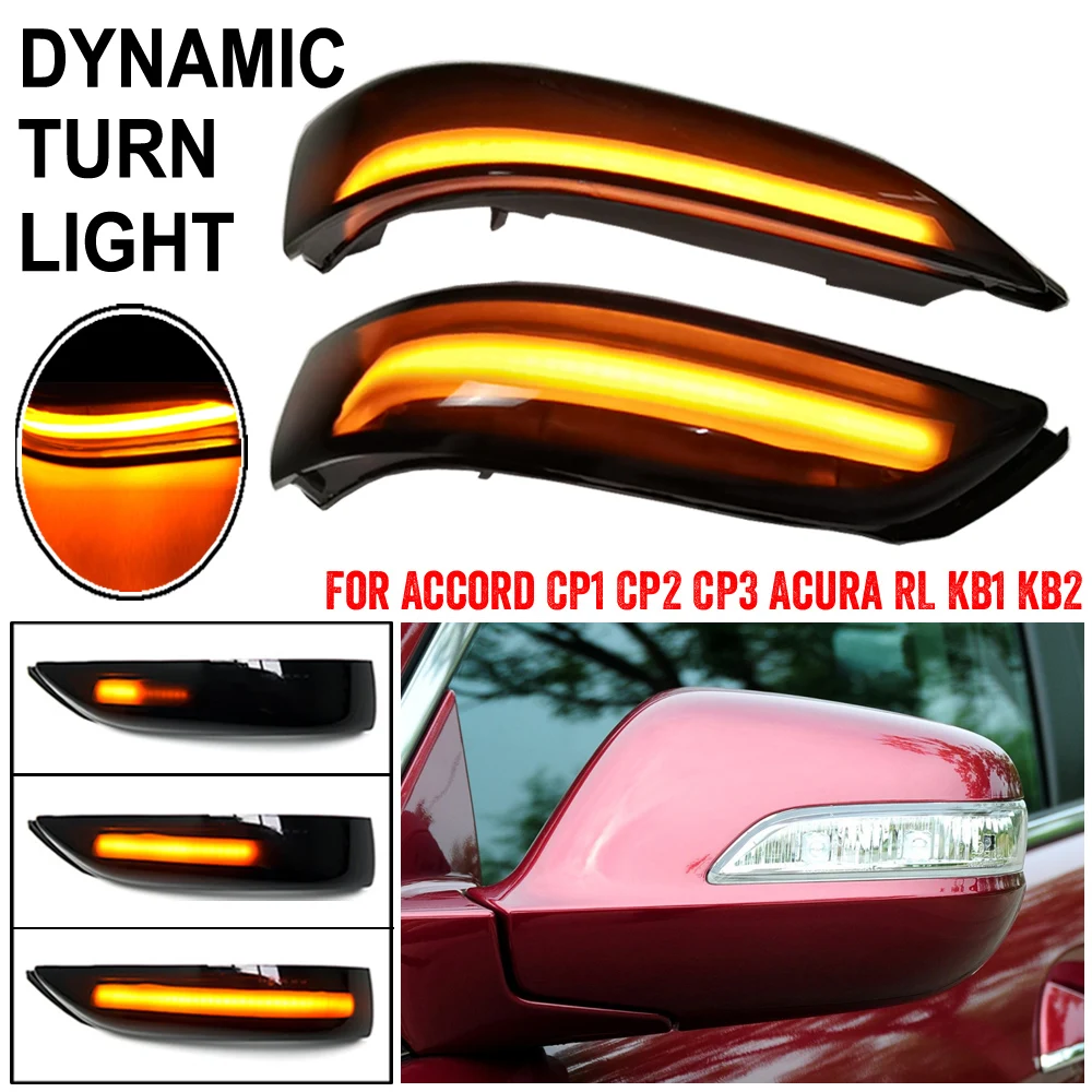2pcs Dynamic Arrow Blinker Led For Honda Accord 2008 2013 Cp1 Cp2 Cp3 Led Turn Signal Light