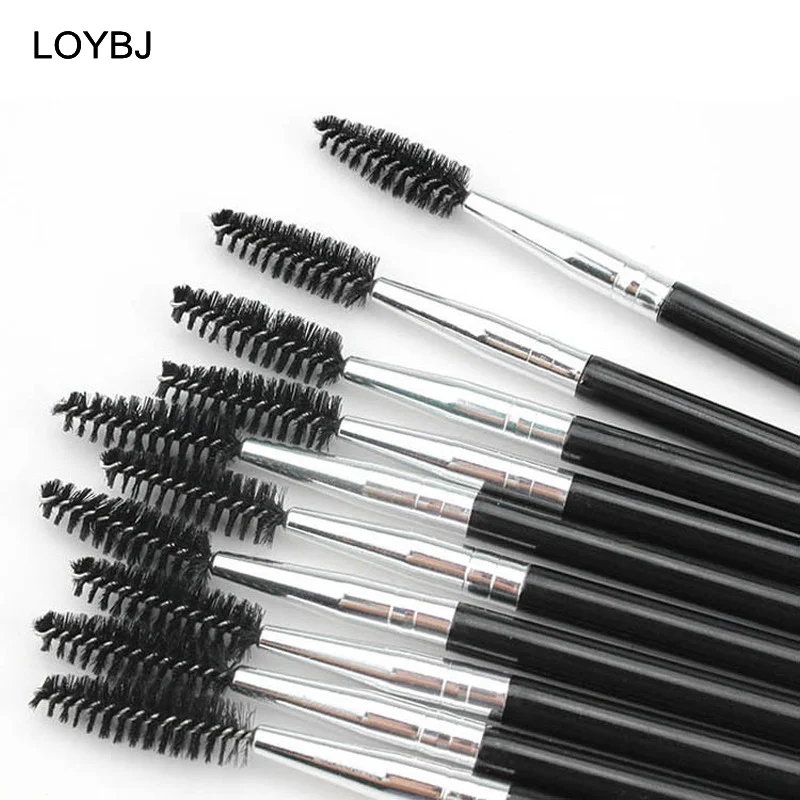 2/5/10pcs Eyebrow Eyelash Makeup Brushes Set Cosmetic Lashes Mascara Eye Brow Cream Brush Beauty Brows Lash Make Up Tools LOYBJ