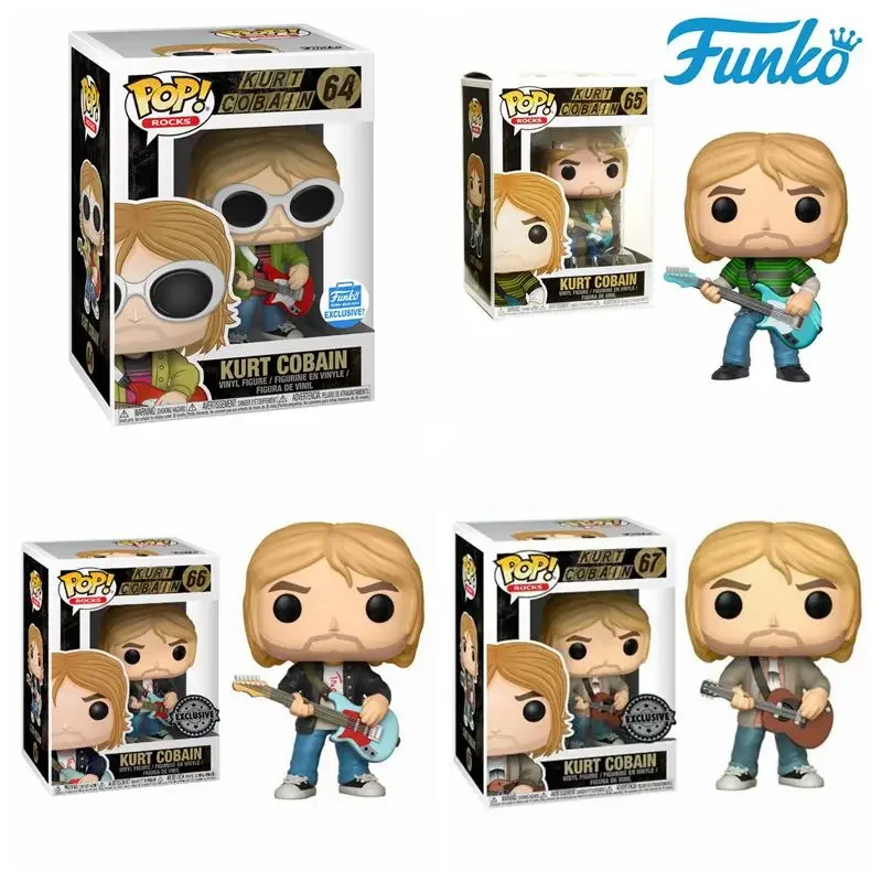 Funko Star Singer Kurt Cobain 64 #65 #66 #67 # Se Pop Vinyl Figure Brinquedos Collection Model Toy For Friend Birthday Party