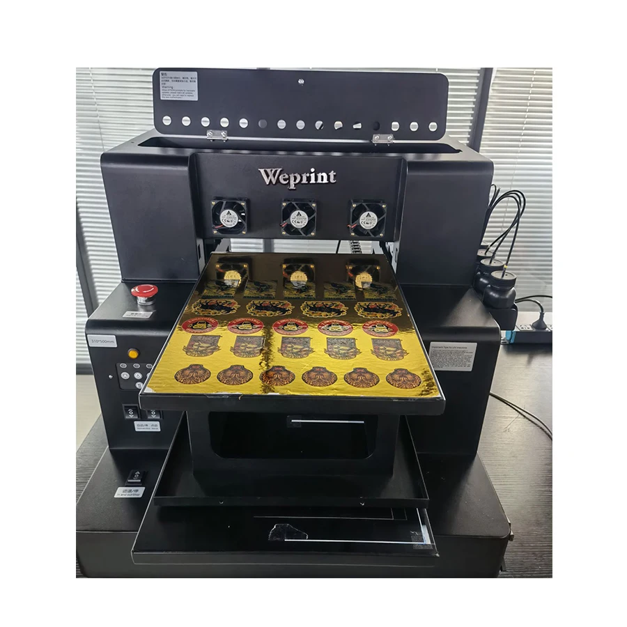 

WEPRINT New arrival metallic foil Varnish AB DTF film dtf printing machine uv dtf printer a4