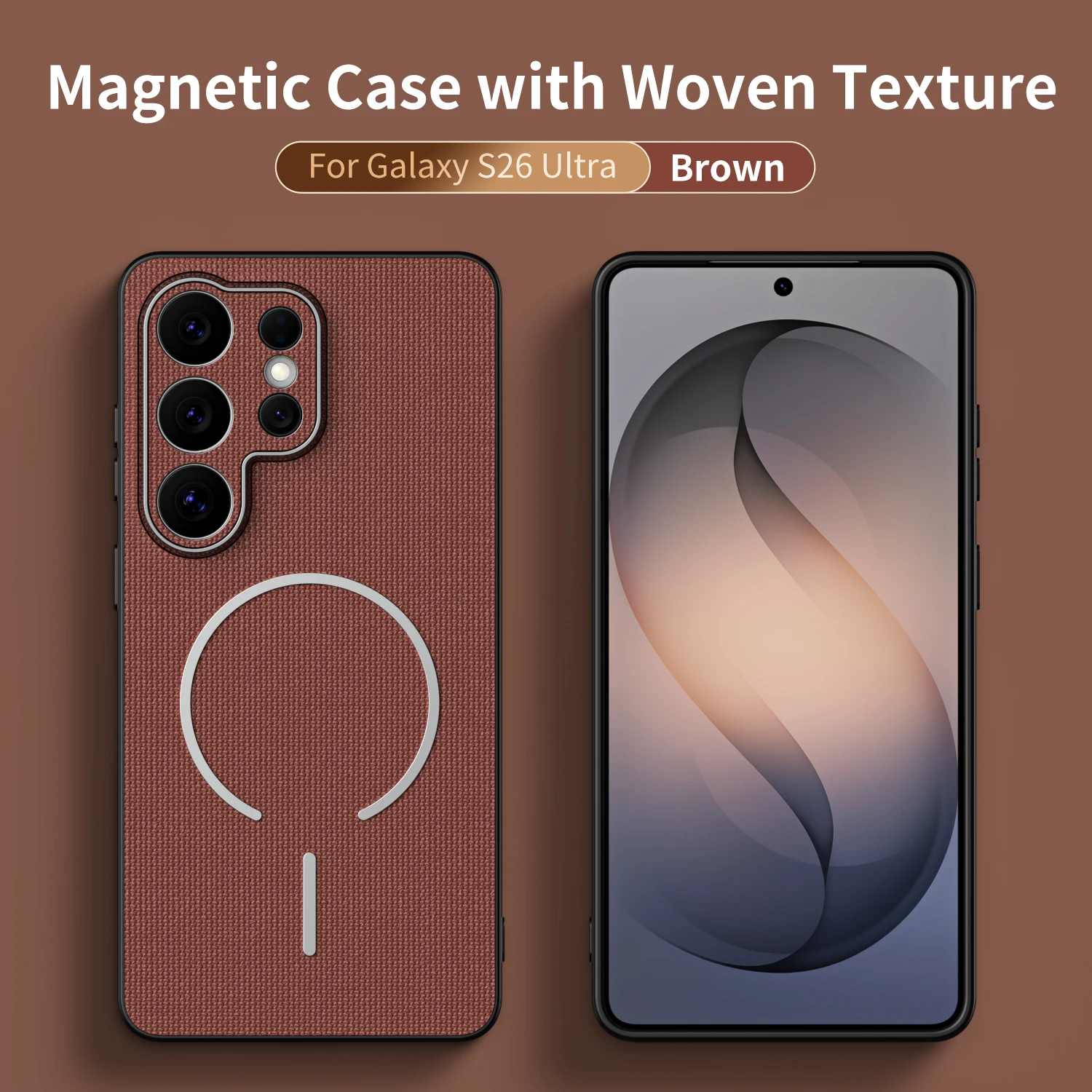 Luxury Techwoven Fabric Magnetic Phone Case Cover