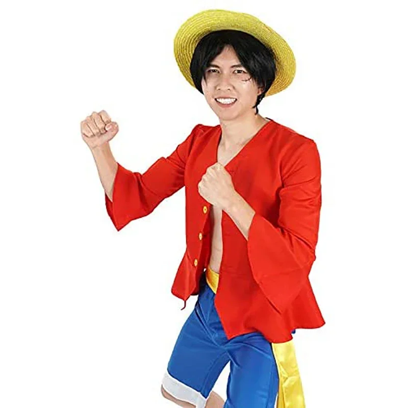 

Аниме Костюм для косплея, костюм для Хэллоуина, аниме цельная обезьяна, д. Луффи, костюм для косплея