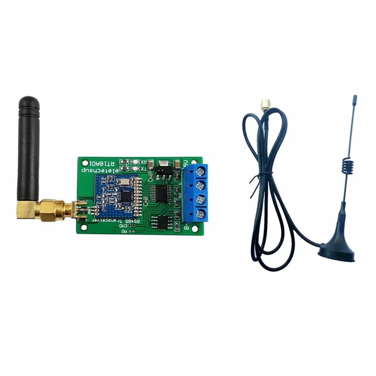 

433M Multifunctional Wireless RS485 Bus Serial Port UART Transceiver Module with Antenna for PTZ Camera PLC Modbus RTU
