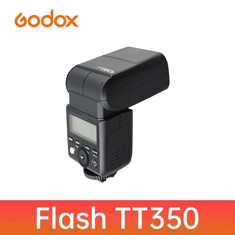고독스 휴대용 미니 스피드라이트 2.4G 무선 HSS 1/8000초 TTL 카메라 플래시 TT350 컴팩트 외장 조명 (사진 촬영용)