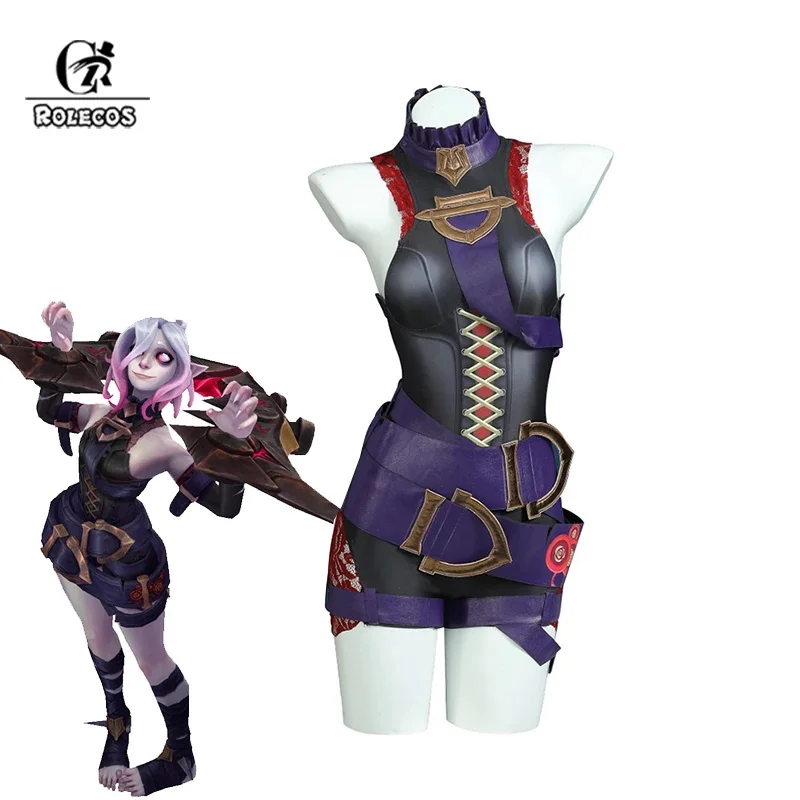 

ROLECOS LOL the Restrained Hunger Briar Cosplay Costume Game LOL Champion Skin Briar Outfit Halloween Women Sexy Suit