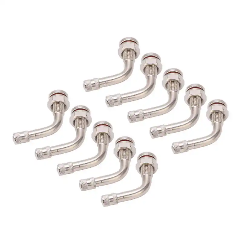 10pcs Truck Tyre Valve Stem Tr543e Bent 75 Degrees 65mm Clamp In Valve