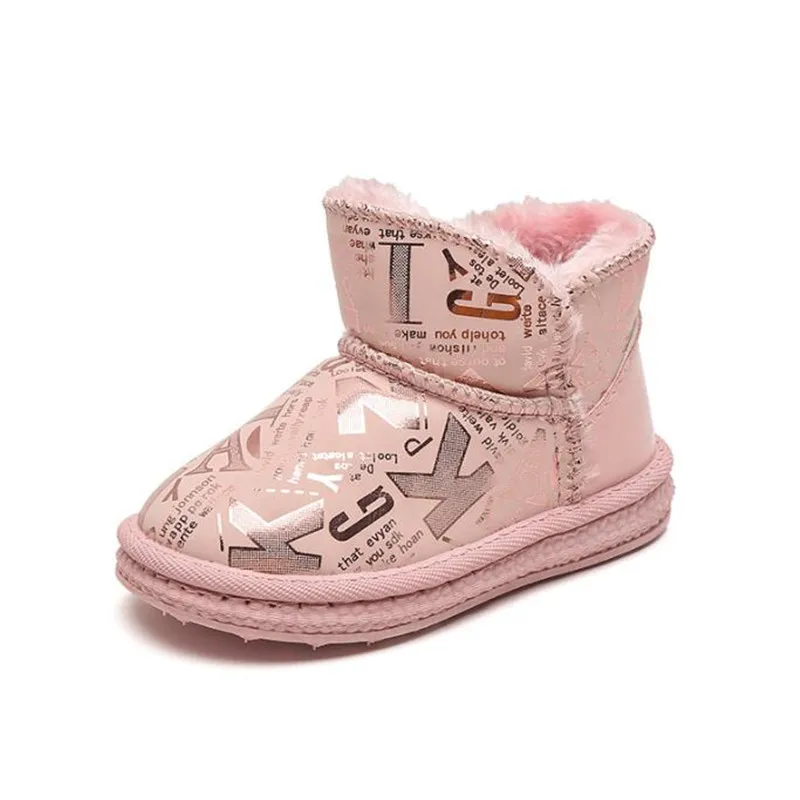 

Зимние ботинки для маленьких мальчиков, новинка 2022, зимние теплые Нескользящие повседневные однотонные короткие ботинки в простом стиле для девочек, дышащие ботинки в Корейском стиле