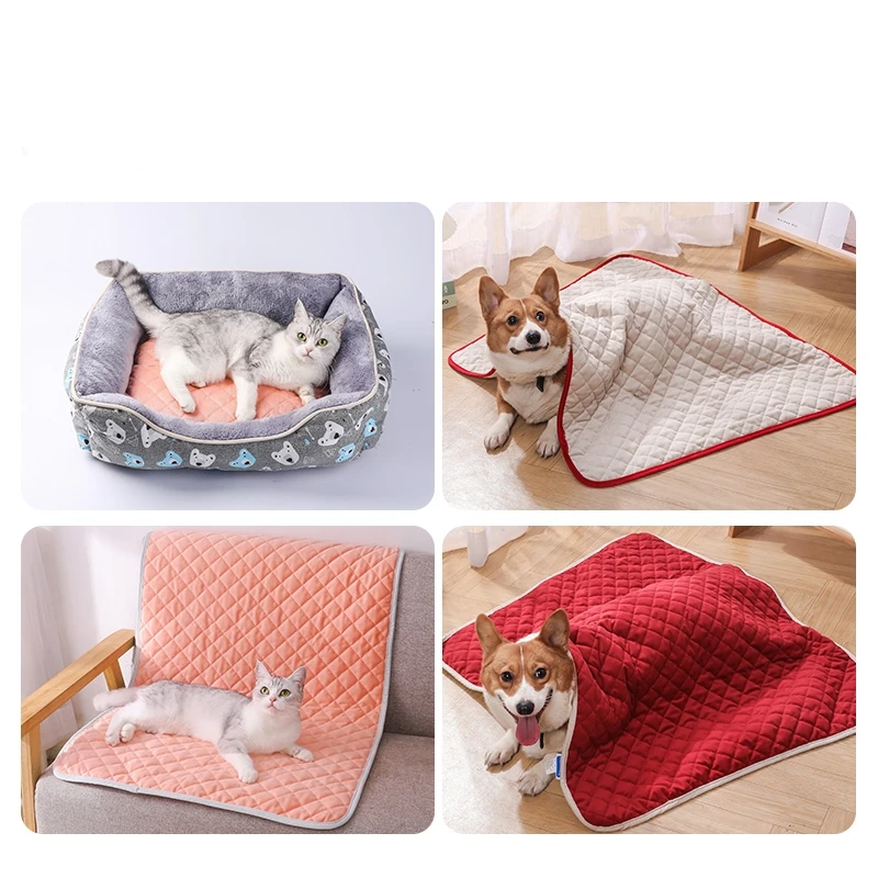 Dog Cat Mat Pad Cushion Pet Bed Soaker Sofa Seat Cover Breathable Warm Washable for Small Medium Large Dogs
