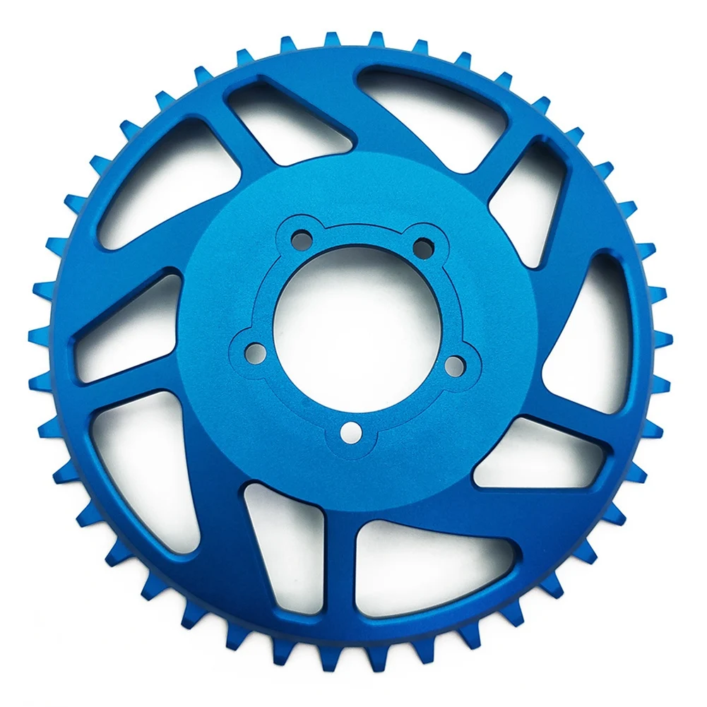 

For Bafang BBSHD 48V 52V 1000W Mid Motor Chain Wheel Chainring 42T Cranksets CNC 6061 T6 Aluminum Alloy 8FUN Parts,Blue