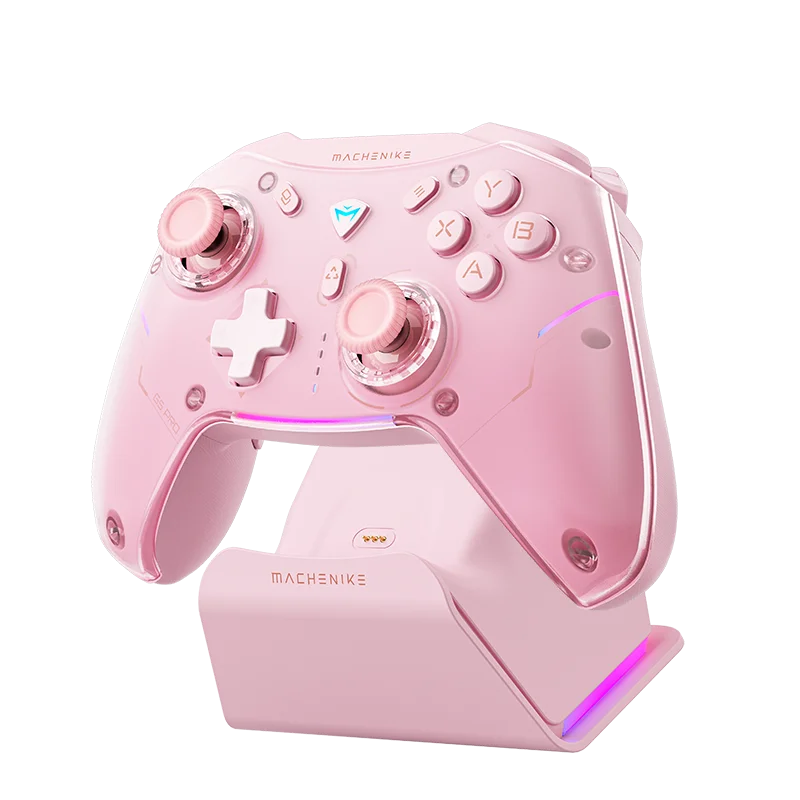 限定カラー・正規品Machenike G5 Pro Max ピンク エディション MACHENIKE-G5Pro Maxゲーミングコントローラー,RGB充電スタンド付き
