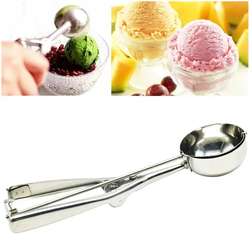 Practical Multi functional Spoon Modern Fashion Household Kitchen Supplies Lightweight Ice Cream Spoon Creative Stainless Steel