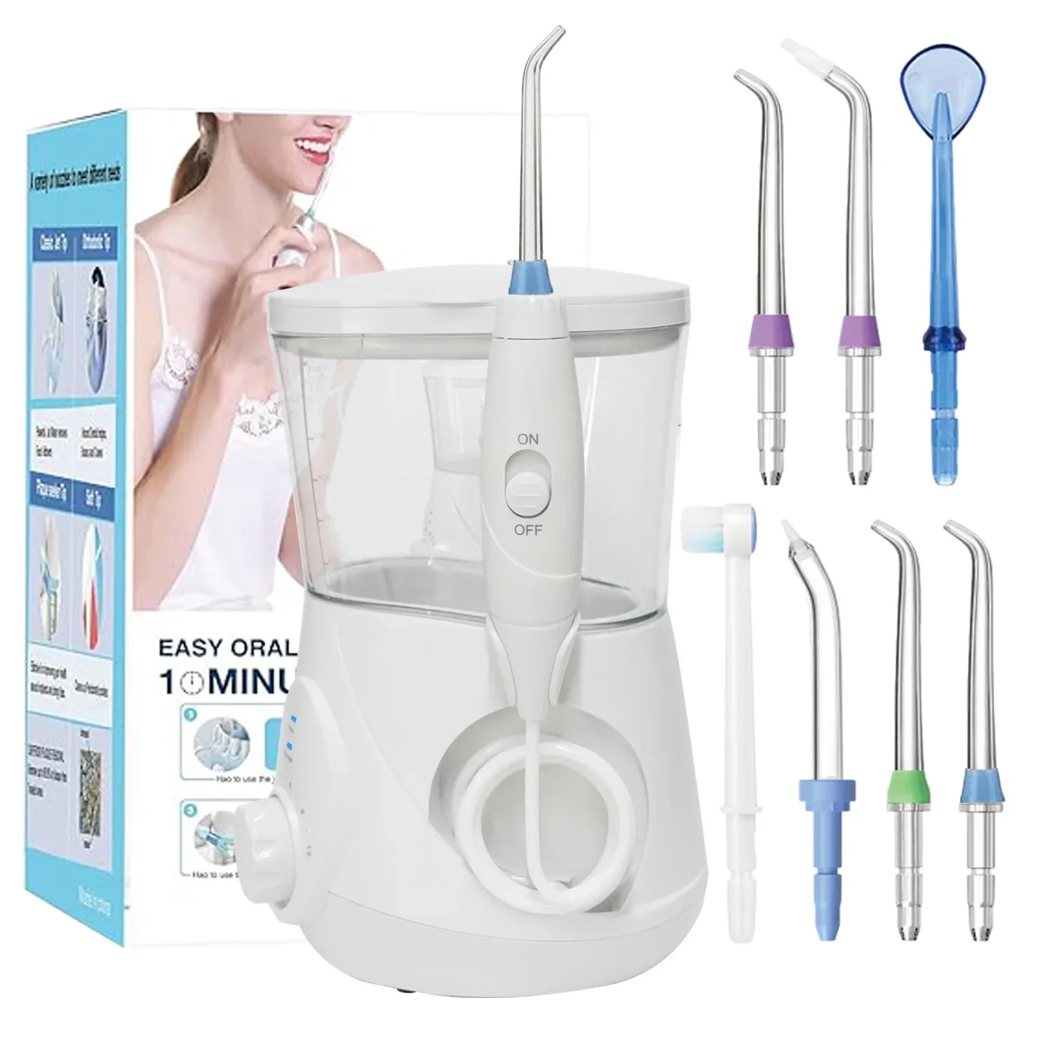 Description Picture 2 of item700Ml Tooth Washer Family Household Tooth Flusher High Frequency Pulse Large Capacity Orthodontic Water Floss