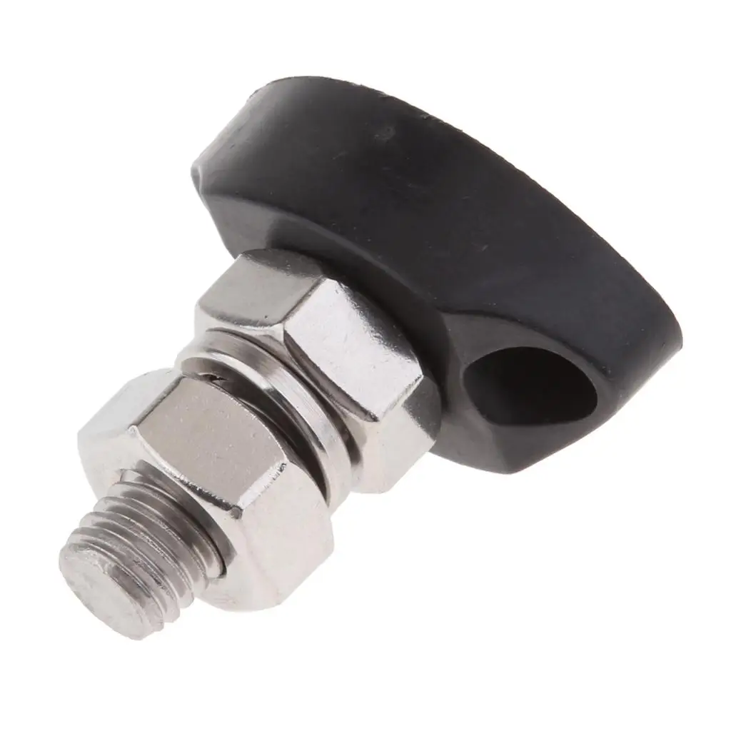 블랙 정션 블록 파워 포스트 절연 터미널 스터드, 10mm 3/8 인치 스테인리스