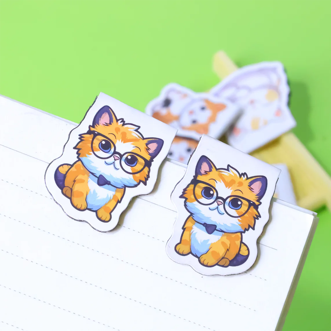 Cute Cartoon Magnetic Bookmarks Kawaii Student Stationery Books Pages Markers School Office Supplies magnetic bookmark bookmarks stationery supplies