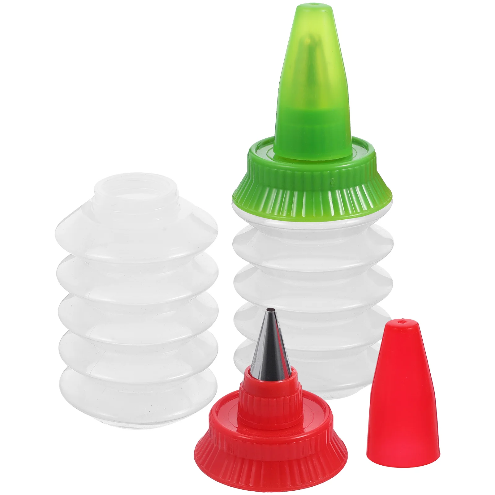 

Cookie Icing Bottles Squeeze Writer Bottles Squeeze Bottles Couplers Stainless Steel Tips Clear Dispenser Decorating