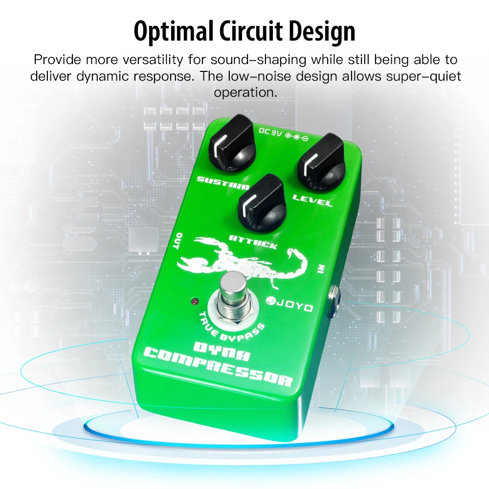 JF-10 DYNA COMPRESSOR Guitar Pedal Very Low Noise Classic Compressor Re-creation