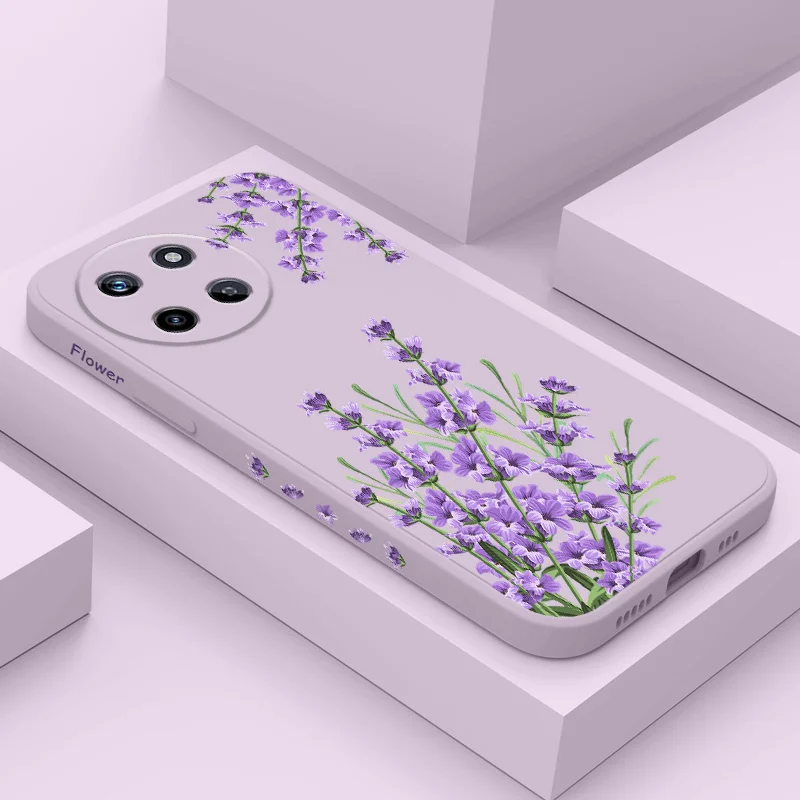 Romantic Grass Liquid Silicone Phone Case