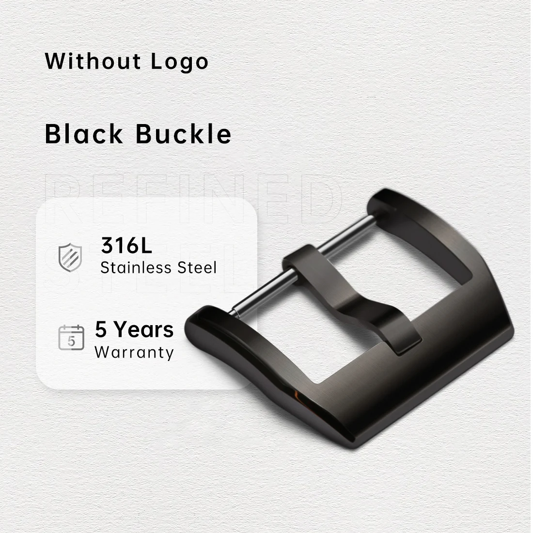 Maikes Fibbia Per Orologio In Acciaio Inossidabile 316L Spazzolato 18Mm 20Mm Chiusura Con Cinturino In Oro Rosa Nero Per Cinturino In Pelle Iwc Omega 