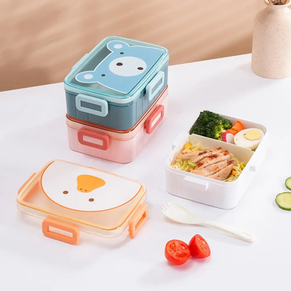 Cute Owl Students Lunch Box with Spoon Kids Bento Box Food Container with  Compartments Dinnerware Case Storage Box - China Plastic Lunch Box and Lunch  Box price