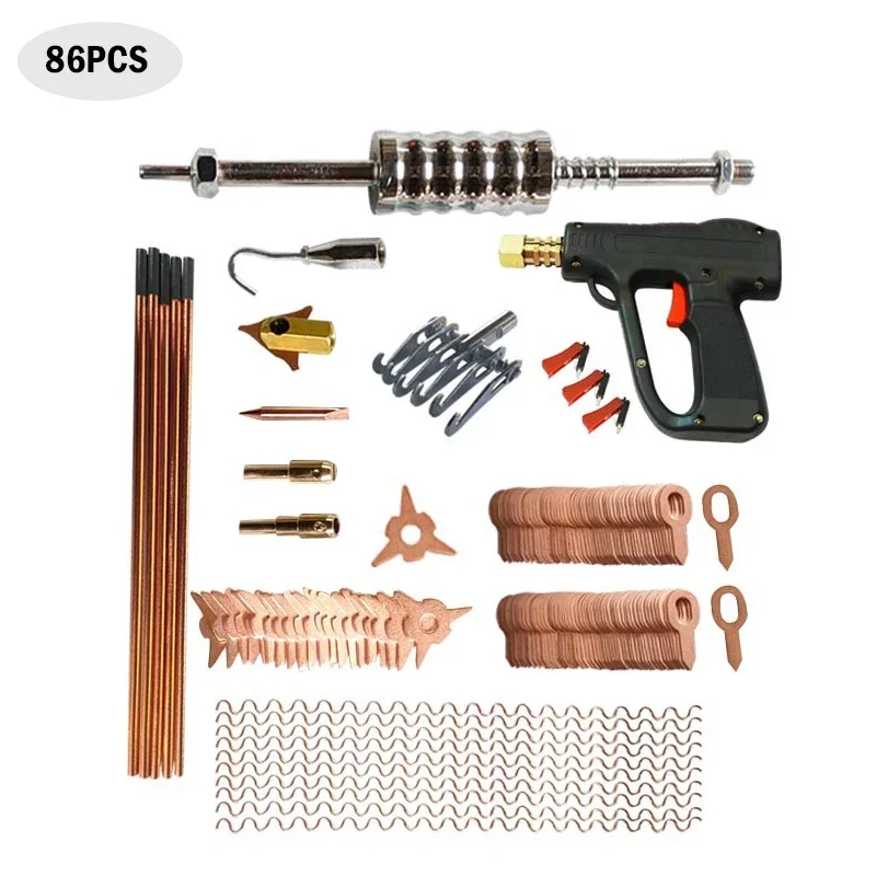 

Car Body Dent Puller Welder Gun With 87PCS Cord Kit Stud Welding Slide Hammer Mini Welding Machine Tool Repair Device