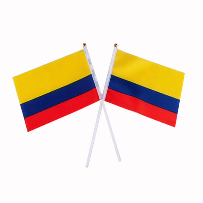 

14*21 CM Columbia Flag Hand Banner For Celebration 100PCS/LOT