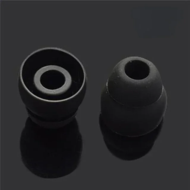 Dual-Layer Silicone Noise Reduction Earbud Tips - Universal Replacement Earplugs with Headphone Protection