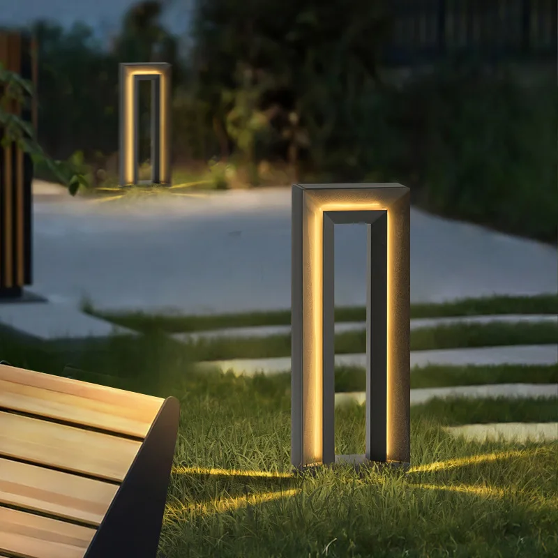 Waterproof IP65 LED Lawn Light AC85~265V Stainless steel Street lamp For Garden Path Landscape Courtyard Villa Outdoor Decorate