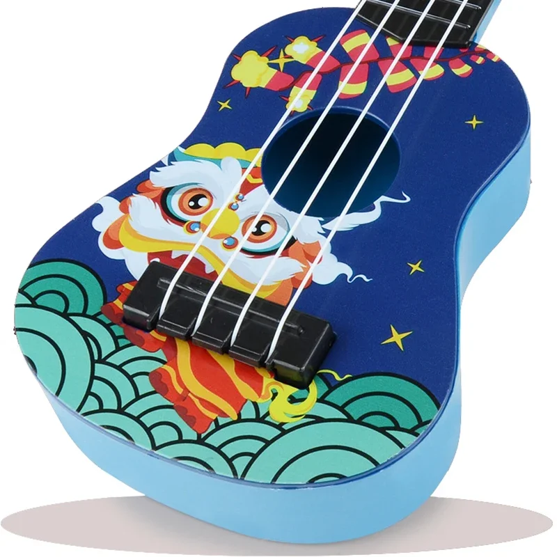 Mini Guitar 4 Strings Classical Ukulele Guitar Toy Musical Instruments for Kids Children Beginners Early Education Small Guitar 3