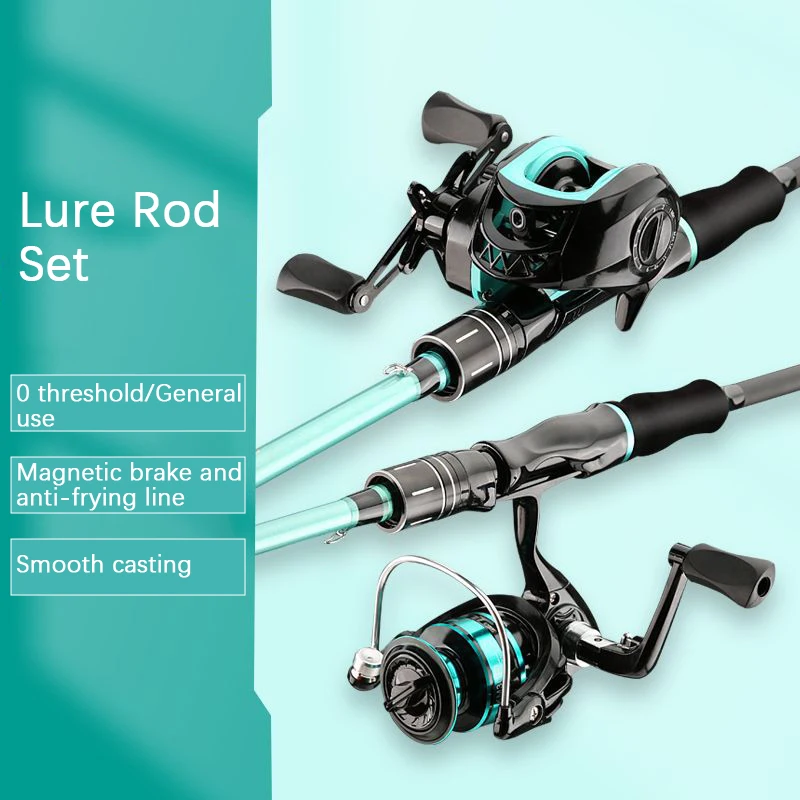 

Набор удочек для приманки, Удочка, катушка, комбинированное спиннинговое и рыболовное удилище для заброса приманки