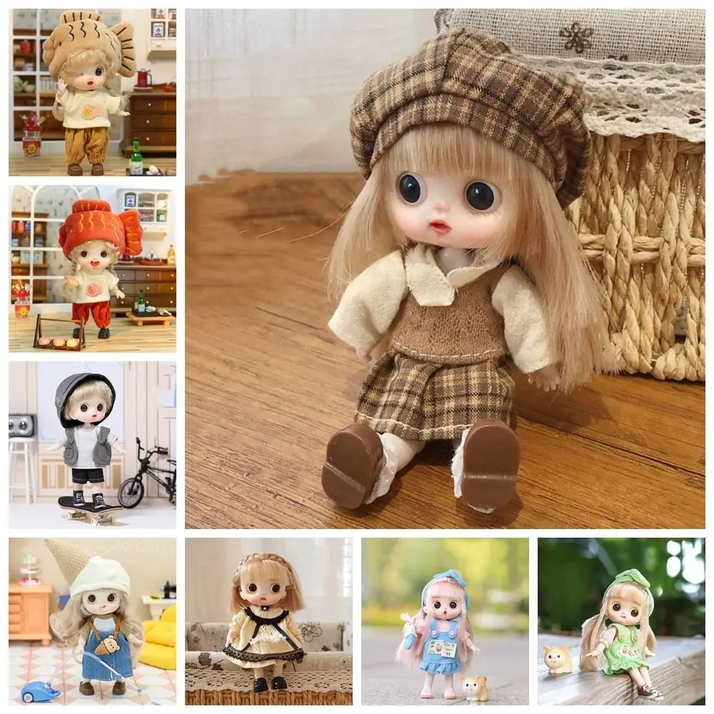 Movable Joints Ob11 Doll with Clothes Adjustable 14CM Obitsu