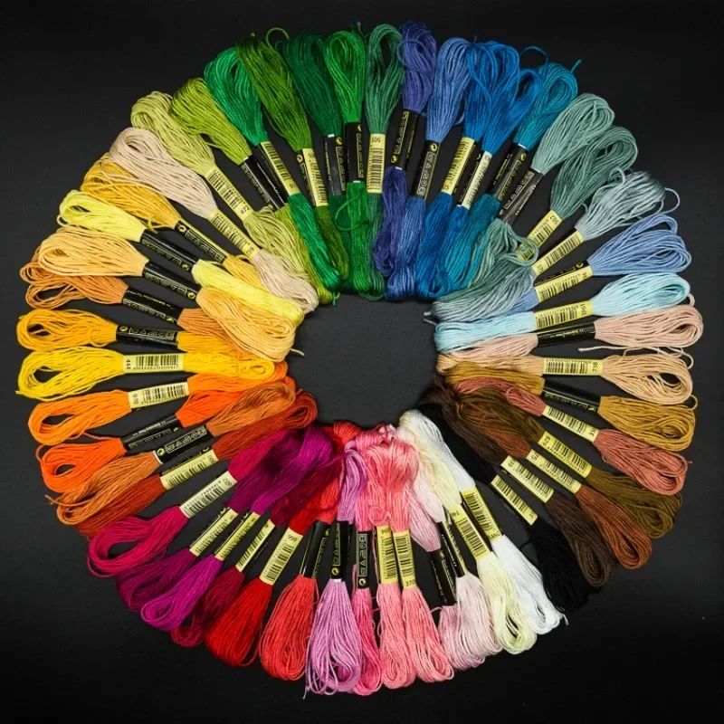 12/24/36/50 Anchor Similar DMC Cross Stitch Cotton Embroidery Thread Floss Sewing Skeins Craft Not Repeat Cross Stitch