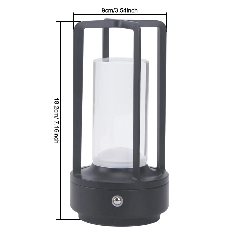 مصباح طاولة كريستال LED من البلاستيك قابل لإعادة ا...