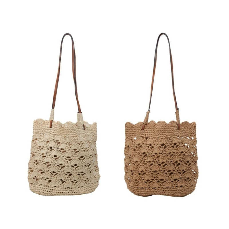 

Large Underarm Shoulder Bag Straw Handbag Perfect for Vacation and Casual Use