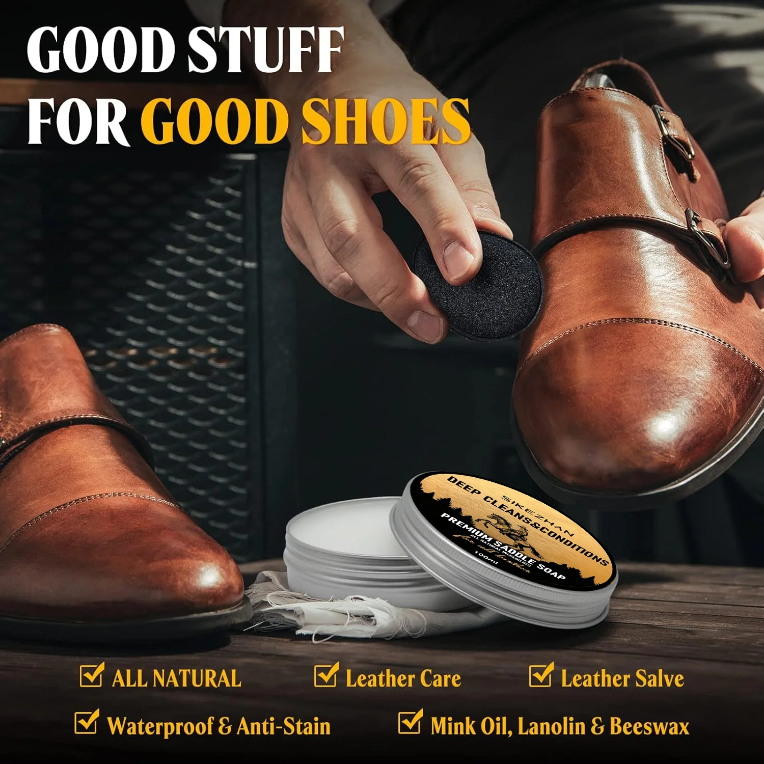 Premium Leather Cleaner & Restorer - Revitalize & Protect Leather Goods