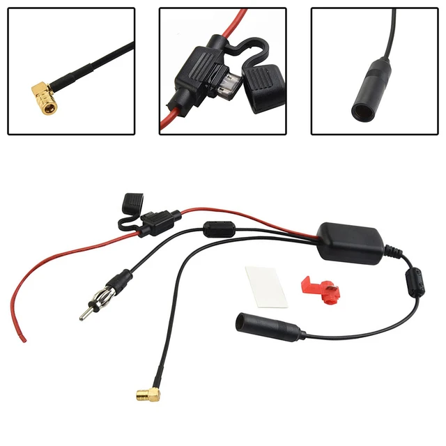 Universal Dab + FM Auto Antenne Antennensplitter Kabel