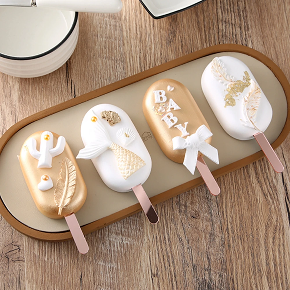 Description Picture 3 of item10/100pcs Useful acrylic Ice Cream Sticks Popsicle Stick Kids Crafts DIY Handmade Making Crafts Baby Shower Kids Gift 11.3x1cm