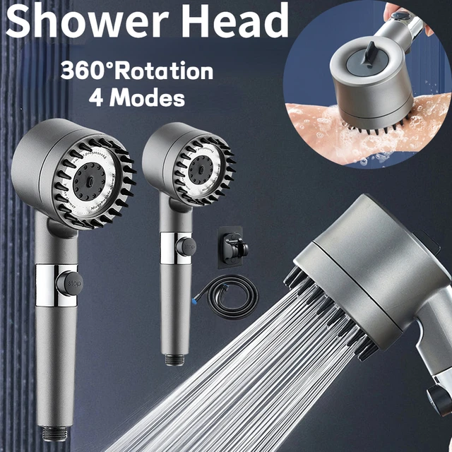 Alcachofas de ducha portátiles de alta presión, cabezal de ducha  multifuncional 6 en 1, 3 modos con filtro, accesorios de baño - AliExpress